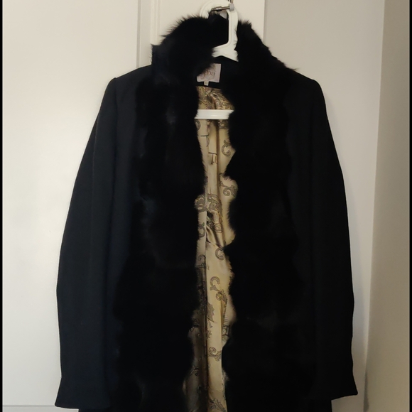 Black fall/spring coat - Picture 4 of 6